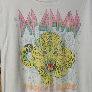 Women's Def Leopard T-Shirt - White